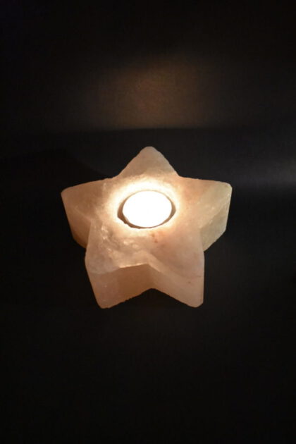 Salz-Teelicht – Stern