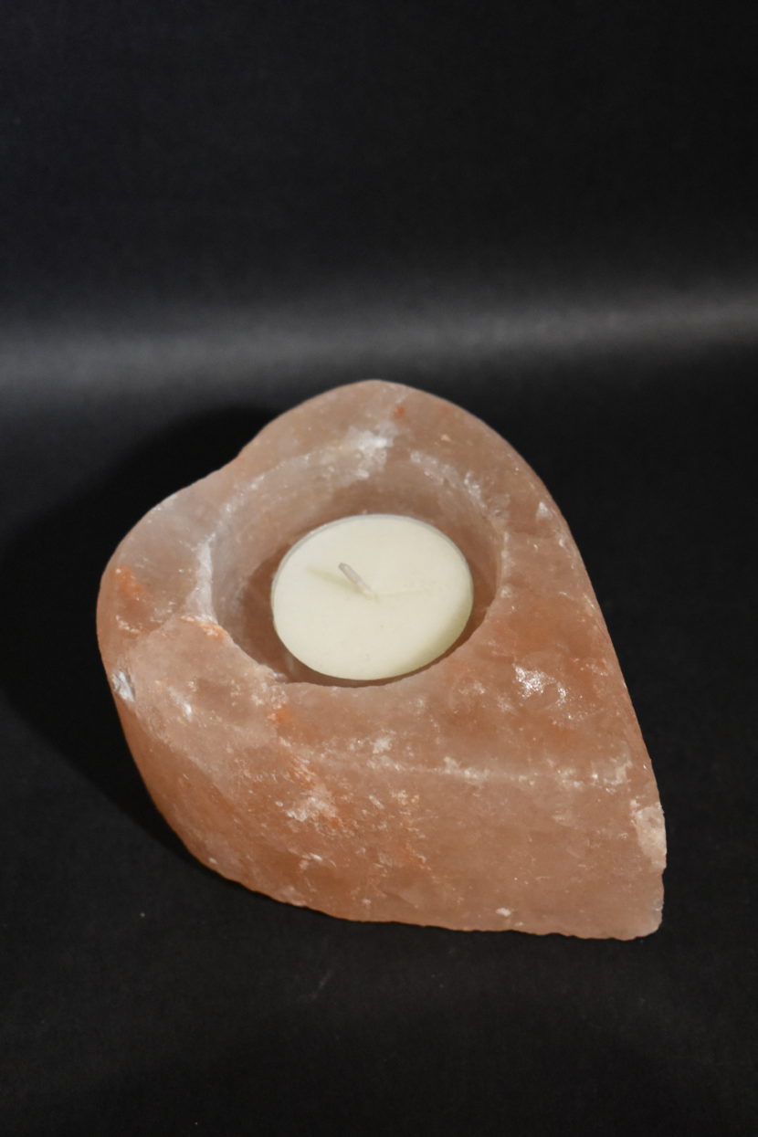 Salz-Teelicht – Herz – Bild 4