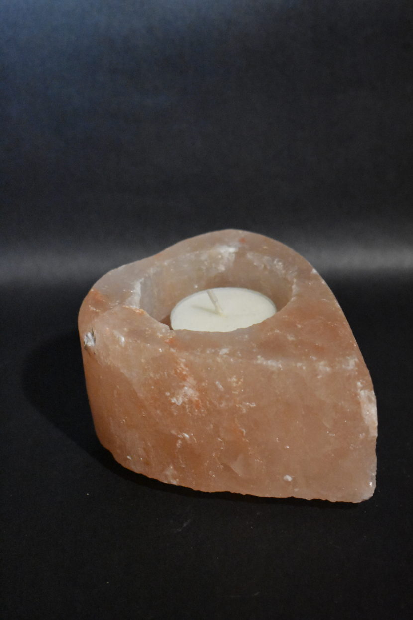 Salz-Teelicht – Herz – Bild 3