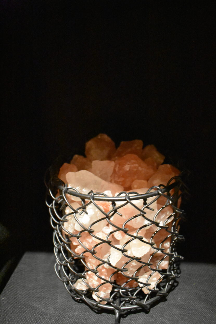 Salzlampe – Feuerkorb Metall – Bild 4