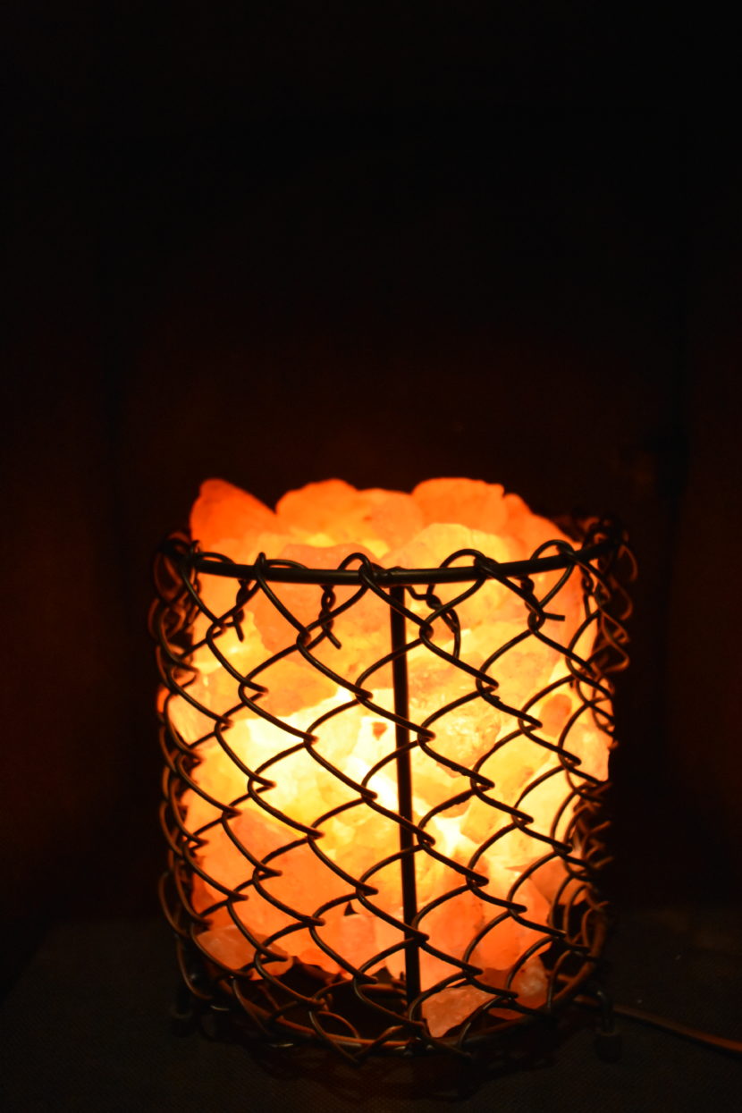 Salzlampe – Feuerkorb Metall – Bild 2