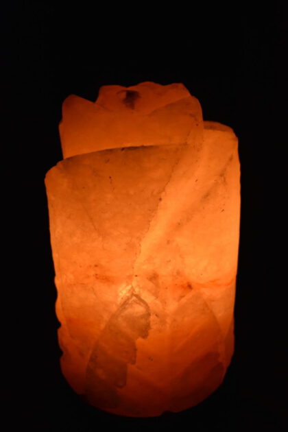 Salzlampe – Rosen-Blüte